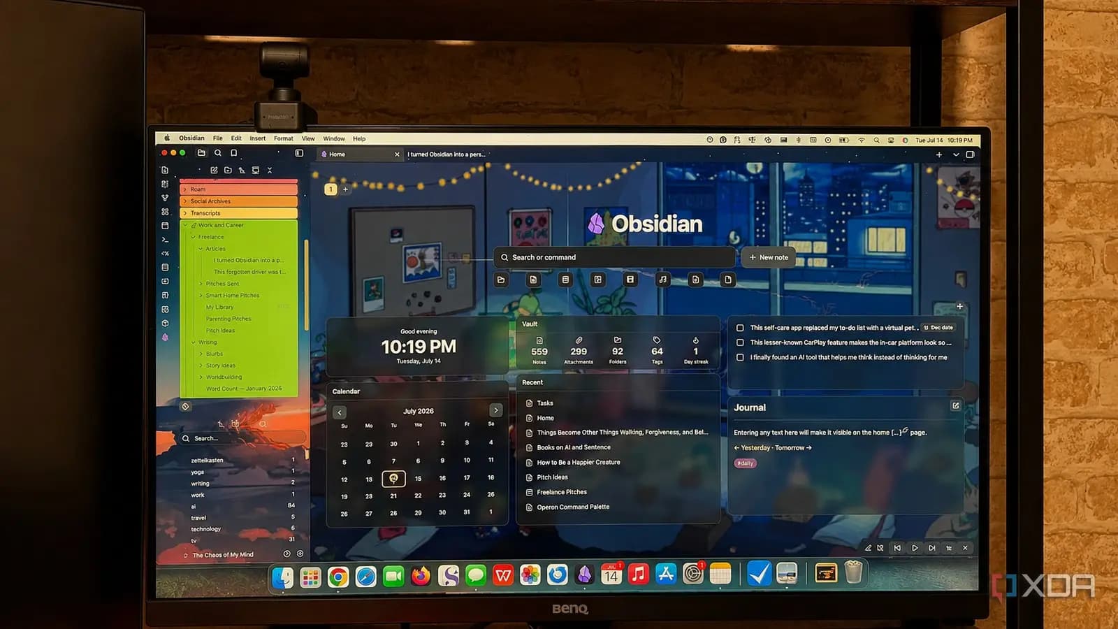 Obsidian se convierte en centro de comando personal para productividad